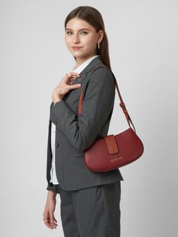 Caprese - Joelle Small Maroon Bag with Detachable Strapuette Bag with Detachable Strap (S)