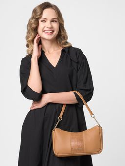 Caprese - Visalia Medium Tan Baguette Bag (M)