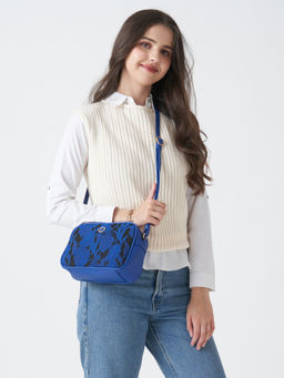 Caprese - Nora Medium Blue Crossbody Bag (M)