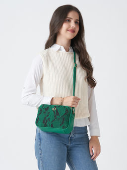 Caprese - Nora Medium Green Crossbody Bag (M)