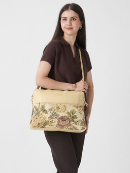 Caprese - Miami Large Mocha Mousse Laptop Bag with Detachable Strap (L)