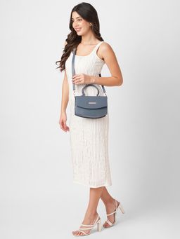 Caprese - Giko Medium Teal Sling Bag with Detachable Strap (M)