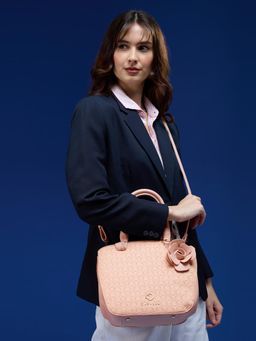 Caprese - Rosa Medium Light Pink Satchel Bag with Detachable Strap (M)