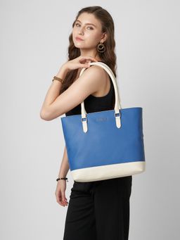 Caprese - Cyrus Large Royal Blue Tote Bag (L)