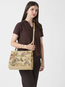 Caprese - Miami Medium Beige Mousse Tote Bag (M)