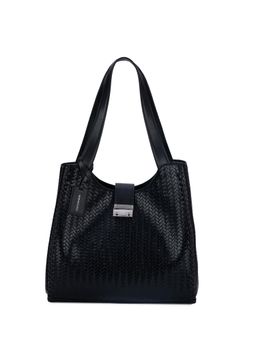 MIRAGGIO - Thea Hobo Black Shoulder Bag (L)