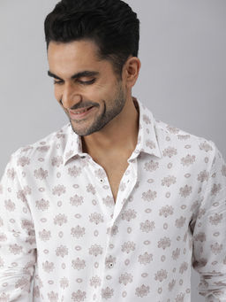 Rare Rabbit - White Printed Shirt