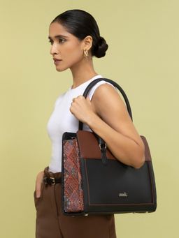 Zouk - Bhuj Rabari Hand Office Bag - Multi-Color