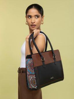 Zouk - Multicolor Mandala Print Hand Office Bag - Multi-Color