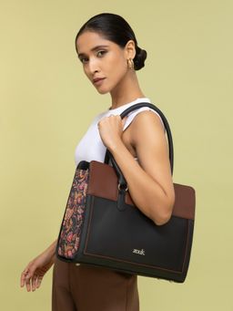 Zouk - Paisley Print Hand Office Bag - Multi-Color