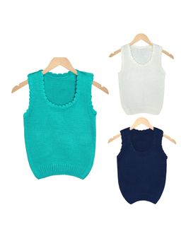 Knitco - Boys Multi-Color Round Neck Sweater (Pack of 3)