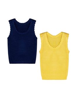 Knitco - Boys Multi-Color Round Neck Sweater (Pack of 2)