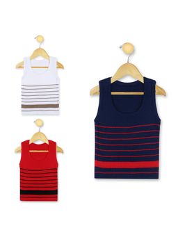 Knitco - Boys Multi-Color Round Neck Sweater (Pack of 3)