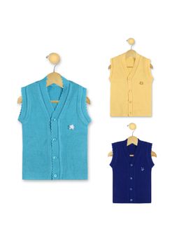 Knitco - Boys Multi-Color V-Neck Sweater (Pack of 3)