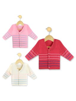 Knitco - Boys Multi-Color V-Neck Sweater (Pack of 3)