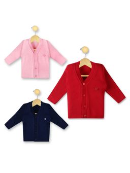 Knitco - Boys Multi-Color V-Neck Sweater (Pack of 3)