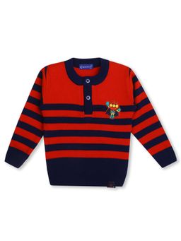 Knitco - Boys Red Round Neck Sweater