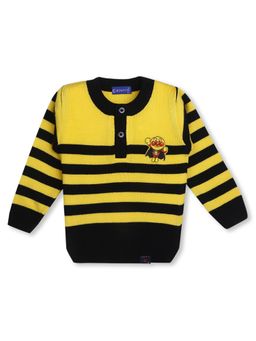 Knitco - Boys Yellow Round Neck Sweater