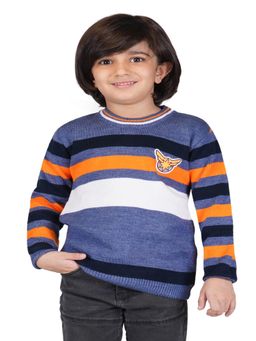 Knitco - Boys Multi-Color Round Neck Sweater