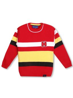Knitco - Boys Red Round Neck Sweater