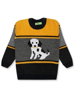 Knitco - Boys Mustard Round Neck Sweater