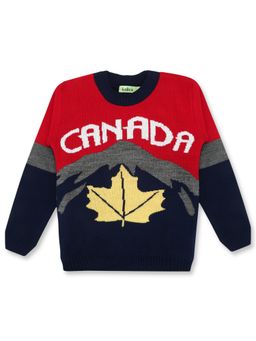 Knitco - Boys Multi-Color Round Neck Sweater