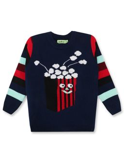 Knitco - Boys Blue Round Neck Sweater