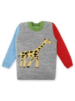 Knitco - Boys Multi-Color Round Neck Sweater