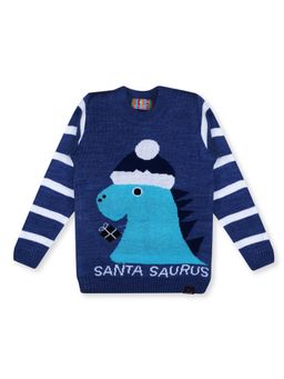 Knitco - Boys Blue Round Neck Sweater