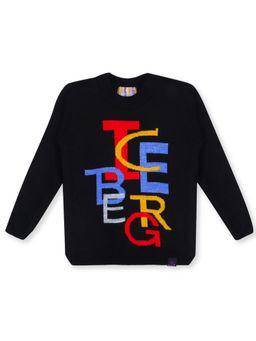 Knitco - Boys Black Round Neck Sweater