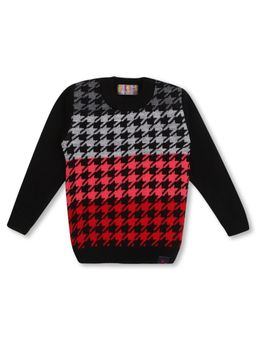 Knitco - Boys Black Round Neck Sweater