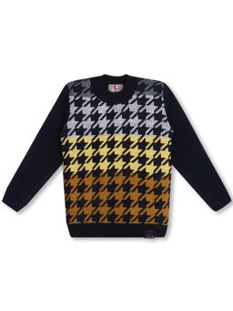 Knitco - Boys Blue Round Neck Sweater