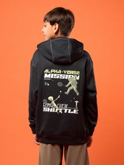 Technosport - Boys Black Hooded Hoodies