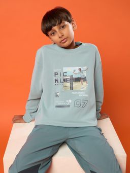 Technosport - Boys Grey Round Neck Sweatshirt