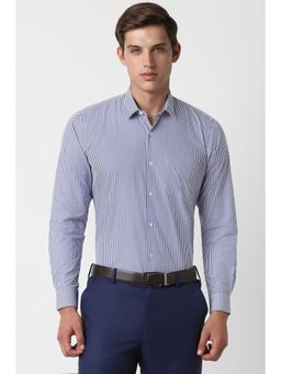 Peter England - Men Blue Regular Fit Formal Shirt