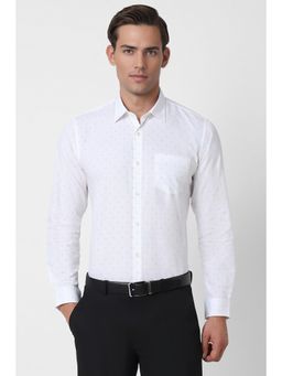 Peter England - Men White Slim Fit Formal Shirt