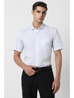 Peter England - Men Blue Regular Fit Formal Shirt