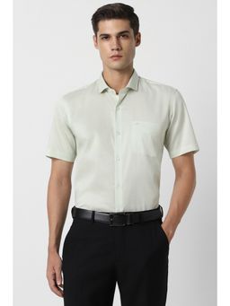 Peter England - Men Green Regular Fit Formal Shirt