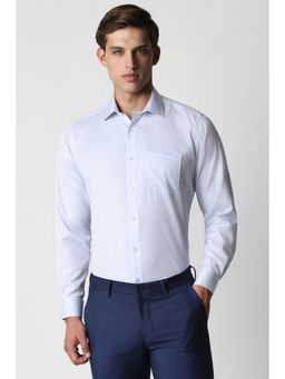 Van Heusen - Men Blue Regular Fit Check Full Sleeves Formal Shirt