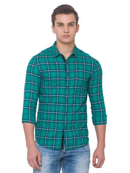 Spykar - Men Green Slim Fit Shirt