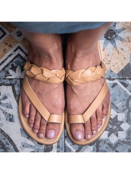 PARI PARI - Tan Rapunzel Kolhapuri Sandals