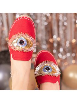 PARI PARI - Red Glare Mule Flats