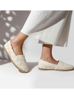 PARI PARI - White Layla Mule Flats