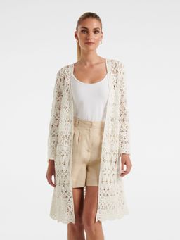 Forever New - Simona Longline Crochet Kimono
