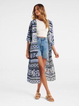 Forever New - Elsa Longline Print Kimono