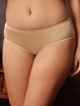Clovia - Mid Waist Hipster Panty Beige