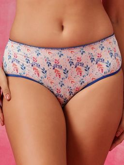 Clovia - Mid Waist Printed Hipster Panty Multi-Color