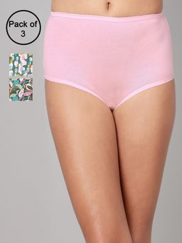 Clovia - High Waist Hipster Panties Multi-Color (Pack of 3)