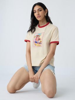 The Souled Store - Official One Piece Anime Luffy Women Relaxed Fit T-shirt