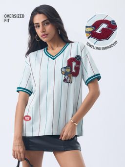 The Souled Store - Official Garfield Game Face Women Oversized T-Shirt